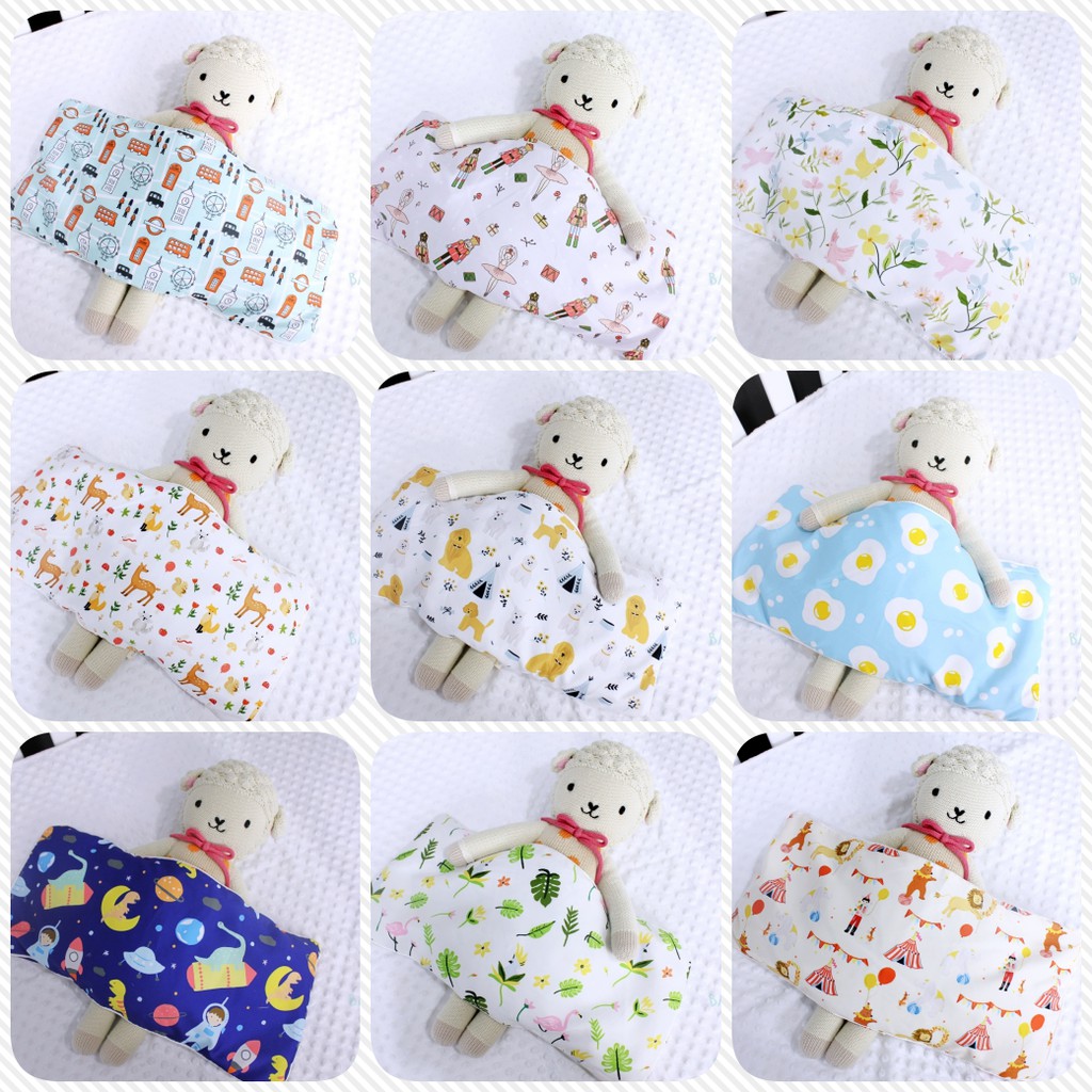หมอนพร้อมปลอก-หมอนข้าง-หมอนหนุน-หมอนกันสะดุ้ง-babybox-comfy-pillow-for-newborns-better-sleep-แรกเกิด-1ขวบ