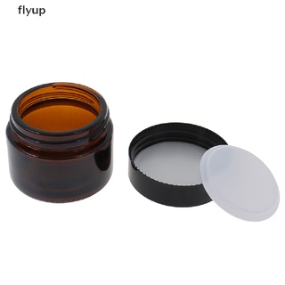 Flyup ขวดโหลแก้ว สีเหลืองอําพัน สําหรับใส่ครีม เครื่องเทศ เครื่องสําอาง TH