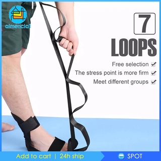 ✨พร้อมสต็อก✨7 Loops Yoga Ligament Stretching Belt Foot Stretcher Ankle Correction Strap[ALMENCLA1]