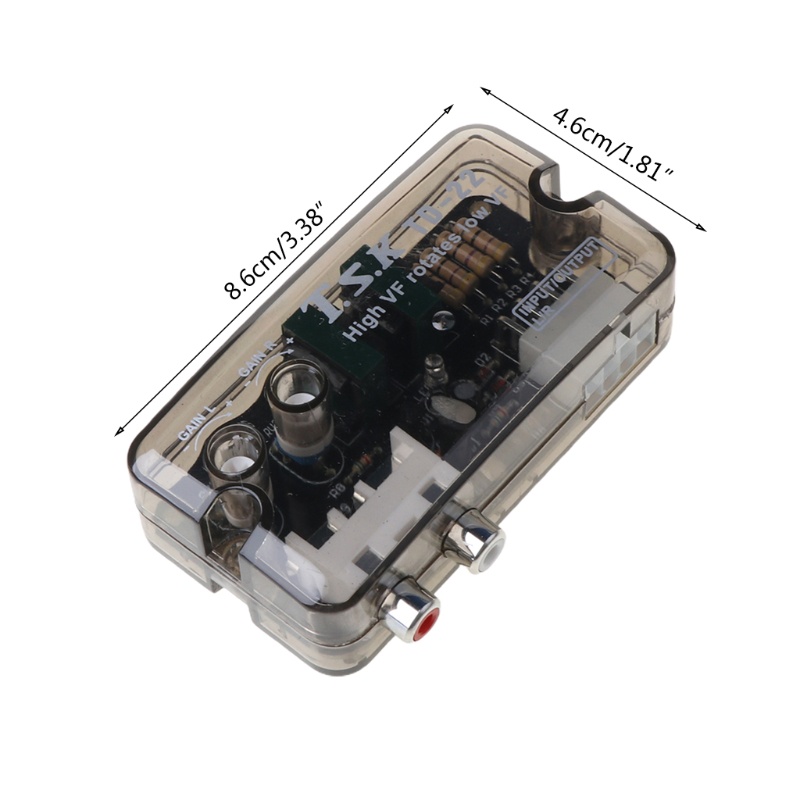 cre-อะแดปเตอร์แปลงเสียงสเตอริโอ-12v-ความถี่สูง-ต่ํา-สําหรับรถยนต์