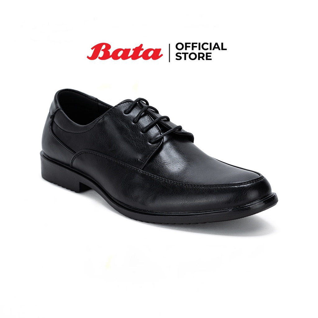 ภาพหน้าปกสินค้าBata บาจา รองเท้าทำงาน รองเท้าทางการ รองเท้าคัทชูเป็นทางการ รองเท้าคัทชู Dress Shoes สำหรับผู้ชาย รุ่น Preston สีดำ 8216270