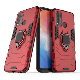 เคส Vivo Y30 ฮาร์ดเคสกันกระแทกเคสโทรศัพท์ Hybrid Armor Shockproof Ring Case Vivo Y30 Y 30 VivoY30 Cover Stand