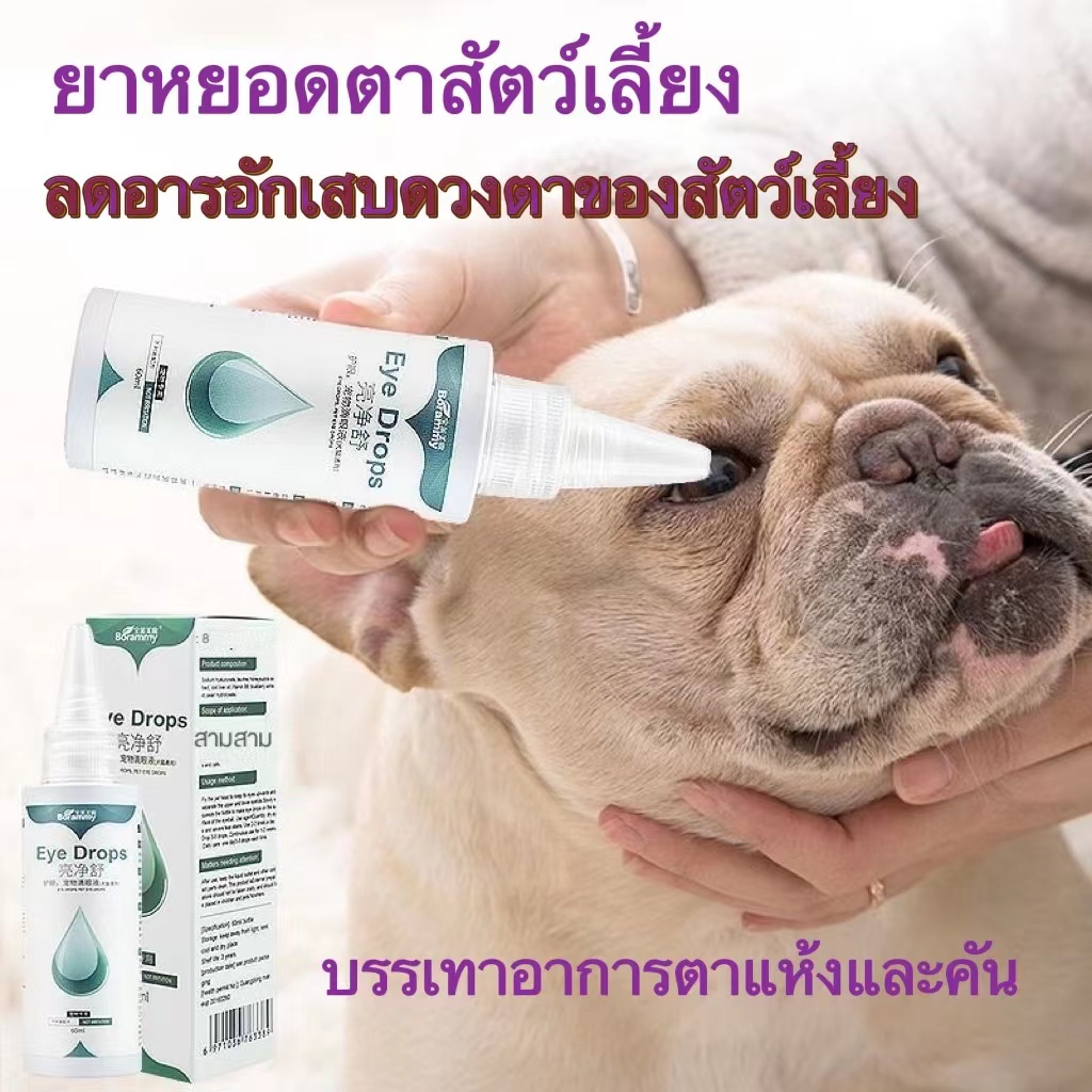 borammy-ยาหยอดตาสุนัข-ยาหยอดตาแมว-เช็ดคราบน้ำตา-ยาหยอดตาหมา-น้ำยาเช็ดคราบน้ำตา-ทิชชู่เปียกแมว-แผ่นเช็ดตาแมวpet-eyes-60ml