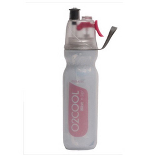 O2COOL Arctic Squeeze Isolierte Mist 'N Sip Flasche - 2-in-1 Trink- & Sprühflasche, BPA-frei, 2 Stück