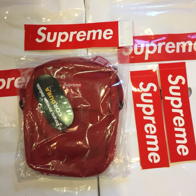 Supreme shoulder red ss18 Shopee Thailand