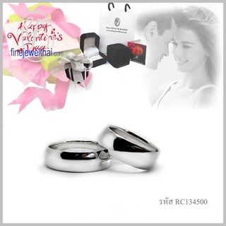Finejewelthai แหวนเงิน-แหวนคู่-เงินแท้ 925-แหวนหมั้น-แหวนแต่งงาน-Couple-Silver-Wedding-Ring - Valentine Gift65