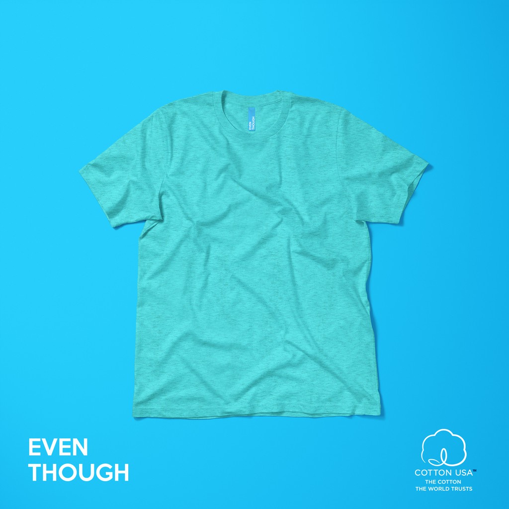 เสื้อยืด-even-though-สี-mint-size-2xl-ผลิตจาก-cotton-usa-100