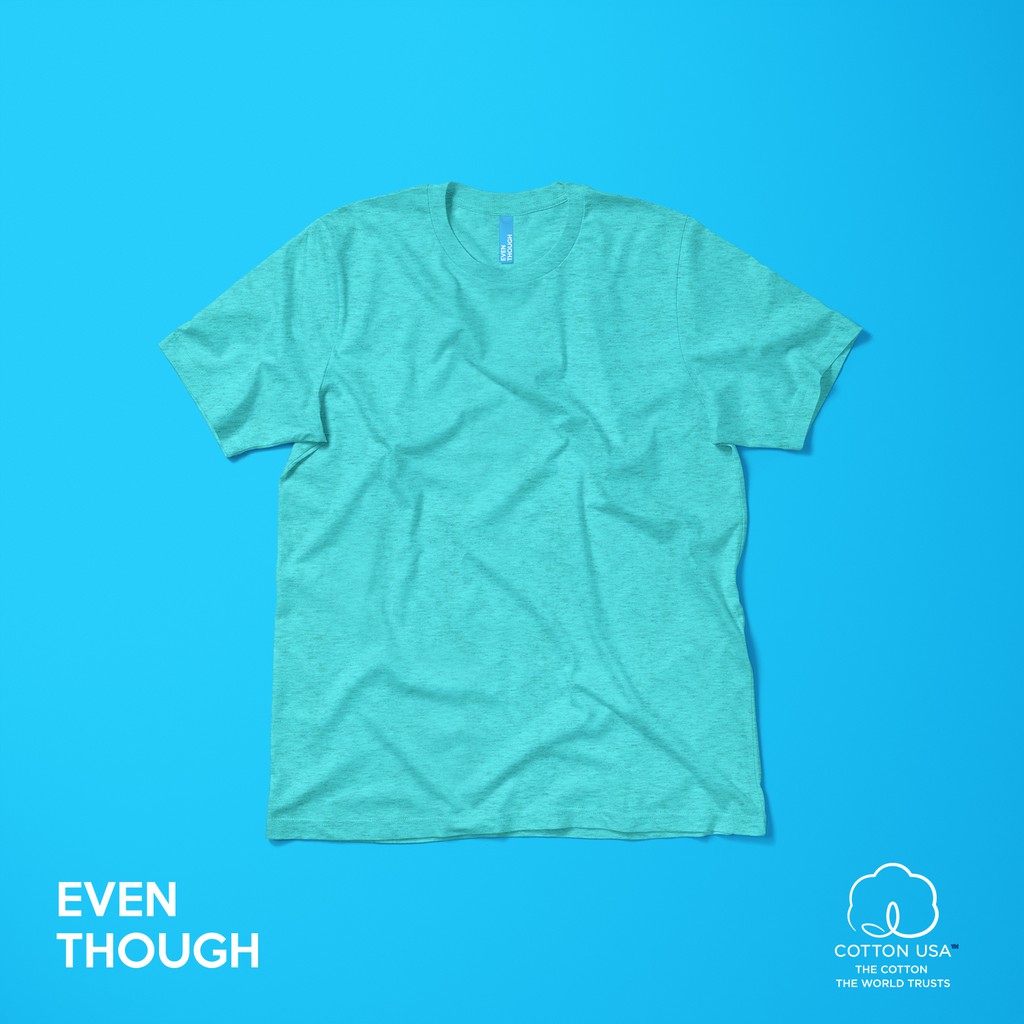 เสื้อยืด-even-though-สี-mint-size-m-ผลิตจาก-cotton-usa-100