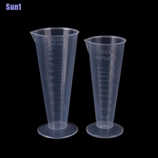 Sun1&gt; ถ้วยตวงพลาสติกใส ขนาด 50 มล. 100