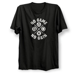 เสื้อยืดแขนสั้น พิมพ์ลาย Gamers No Game No Gain Cool สําหรับผู้ชาย ไซซ์ M L XL XXL XXXL