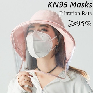 [10PCS] KN95 หน้ากากป้องกันฝุ่น หน้ากากระบายอากาศ ผ้าปิดปากจมูก แมสปิดปาก ระบายอากาศ คุณภาพดี Face Mack