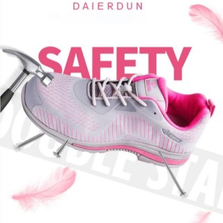 สินค้า รองเท้าเซฟตี้👣 รองเท้าเดินป่า，รองเท้าเซฟตี้ ของผู้หญิง safety shoes หัวเหล็ก ป้องกันการชนและป้องกันการแทง