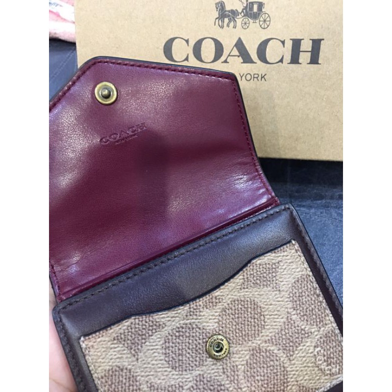 coachกระเป๋าสตางค์ของแท้-ลดราคาพิเศษ