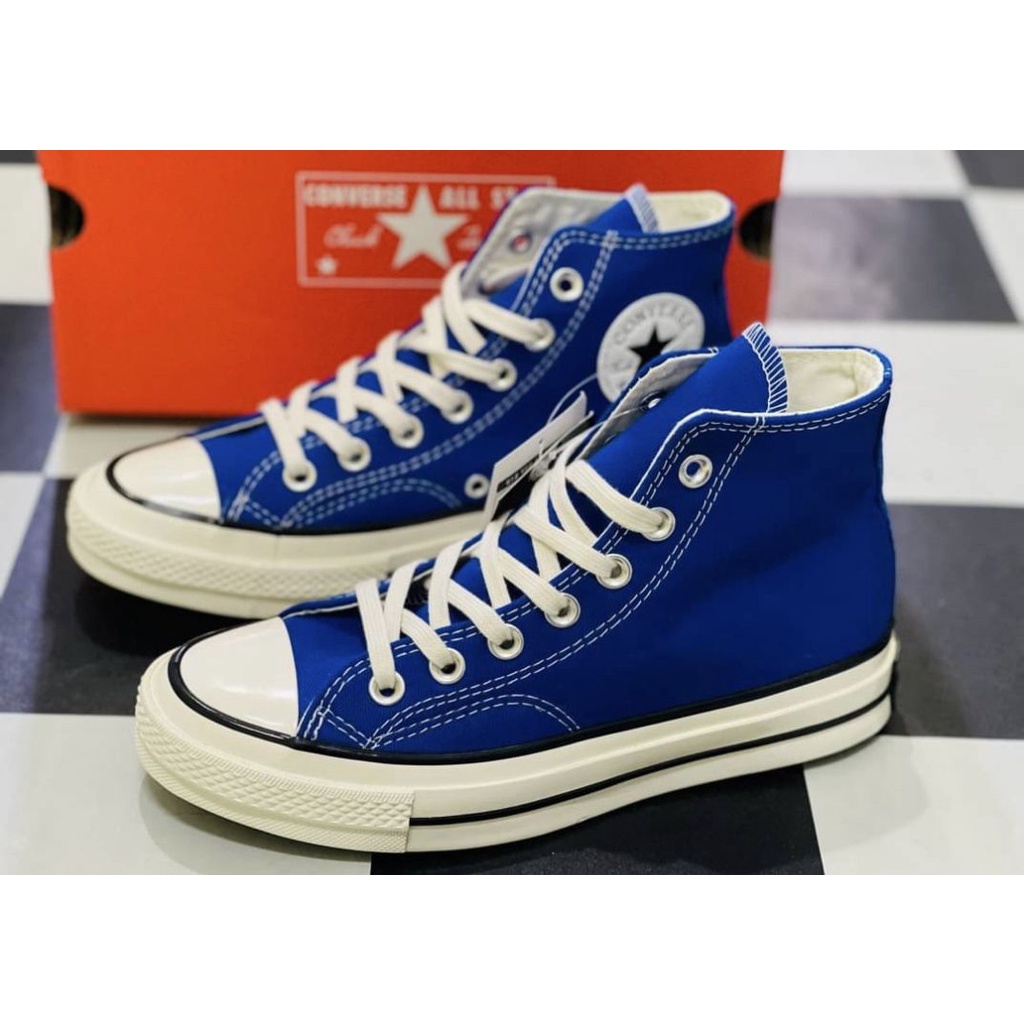 สินค้าขายดี-รองเท้าผ้าใบหุ้มข้อสีน้ำเงิน-converse-firststring-1970s-repro-hi-top