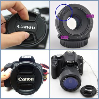 ฝาปิดหน้าเลนส์ Canon 15-45mm Fix 50mm f1.8 STM ( ขนาด 49 MM )