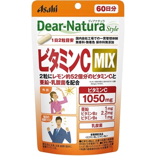 【ส่งตรงจากญี่ปุ่น】Asahi Dear-Natura Style อาหารเสริมวิตามินซี 60 วัน