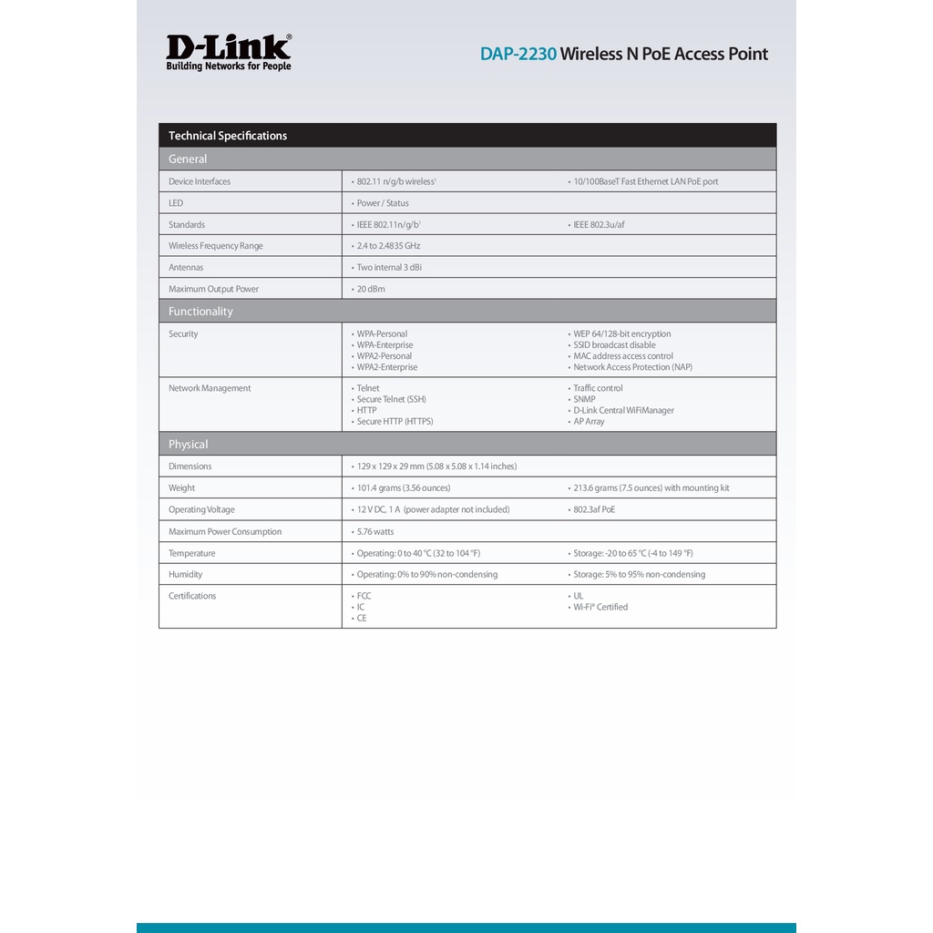 access-point-d-link-dap-2230-wireless-n300-poe-ของแท้รับประกันตลอดอายุการใช้งาน