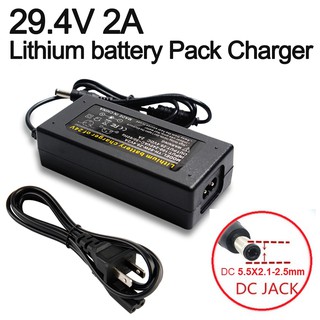 1PC Intelligent 29.4V 2A Lithium battery Pack Charger Electric Bike US Plug Connector Automatic Power off Charger