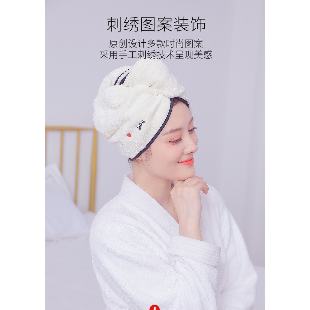 ผ้าเช็ดผมนาโน-ซับน้ำดี-ผ้าคลุมผม-พร้อมส่งจากในไทย