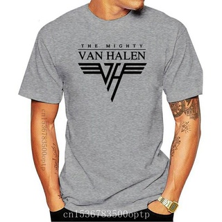 เสื้อผ้าผชเสื้อยืดแขนสั้น คอกลม พิมพ์ลาย Van Halen Band สีขาว แฟชั่นฤดูร้อน สําหรับผู้ชายS-5XL