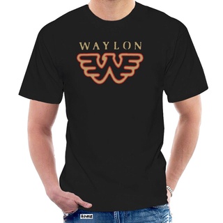 [S-5XL] 【Newest Fashion】เสื้อยืดแขนสั้น คอกลม พิมพ์ลาย Waylon Jennings Flying W สีดํา สําหรับผู้ชาย002289 Gildan ผ้าฝ้าย