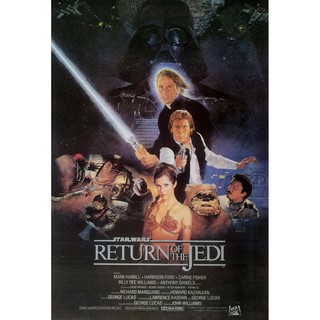 โปสเตอร์ หนัง สตาร์ วอร์ส เอพพิโซด 6 การกลับมาของเจได Star Wars Episode VI Return of the Jedi 1983 POSTER 24”x35” Inch