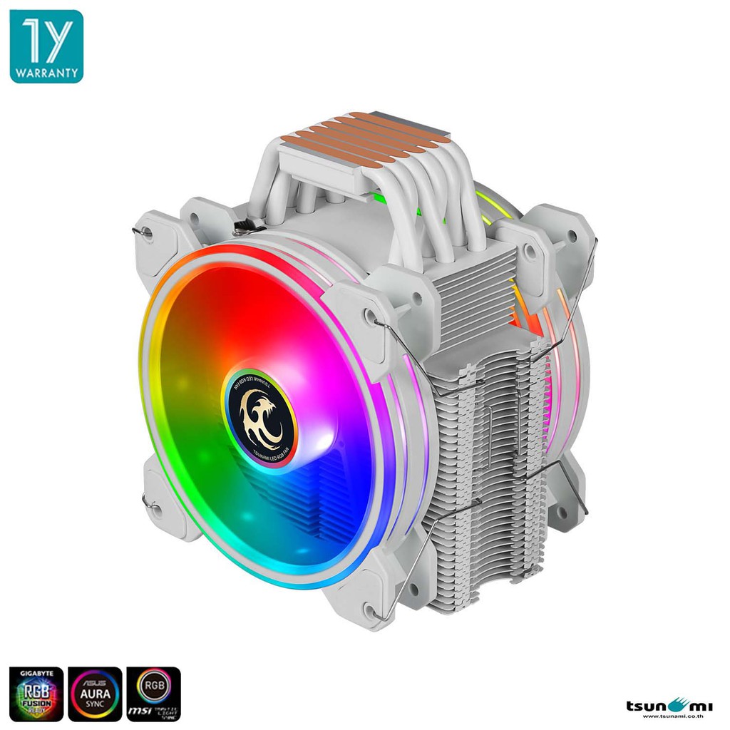 ภาพสินค้าซีพียูคูลเลอร์ Tsunami Protector Series TSS-9100 6 Heatpipe 180W ARGB CPU Cooler (Intel/AMD Compatible)(รับประกันสินค้า 1 ปี) จากร้าน tsunami_thailand บน Shopee ภาพที่ 3