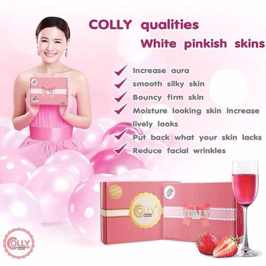 colly-pink-callagen-6000mg-ผลิตภัณฑ์เสริมอาหารคอลลี่-คอลลาเจน-1กล่อง-บรรจุ-33-ซอง-จำนวน-1-กล่อง