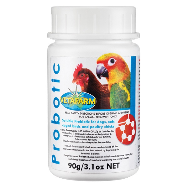 vetafarm-probiotic-90g-ช่วยระบบดูดซึมอาหารสำหรับสัตว์ปีก