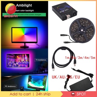 [Welcome] แถบไฟแบ็คไลท์ Led RGB USB สําหรับทีวี