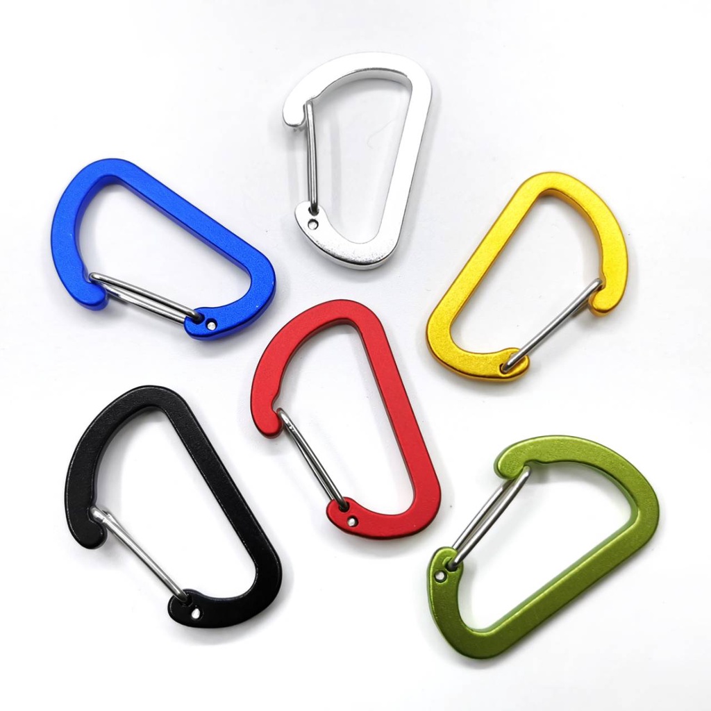 ภาพหน้าปกสินค้าคาราไบเนอร์อลูมิเนียมอัลลอยด์ 4mm. D-Shape Aluminum Alloy Carabiner จากร้าน kovea.thailand บน Shopee