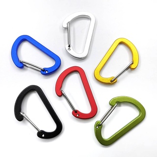 ภาพขนาดย่อของภาพหน้าปกสินค้าคาราไบเนอร์อลูมิเนียมอัลลอยด์ 4mm. D-Shape Aluminum Alloy Carabiner จากร้าน kovea.thailand บน Shopee