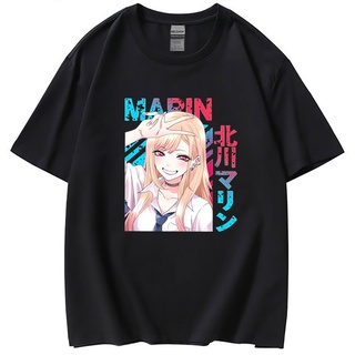 เสื้อยืด พิมพ์ลายกราฟฟิคอนิเมะ Darling Marin Kitagawa สไตล์ฮาราจูกุ สําหรับผู้หญิง