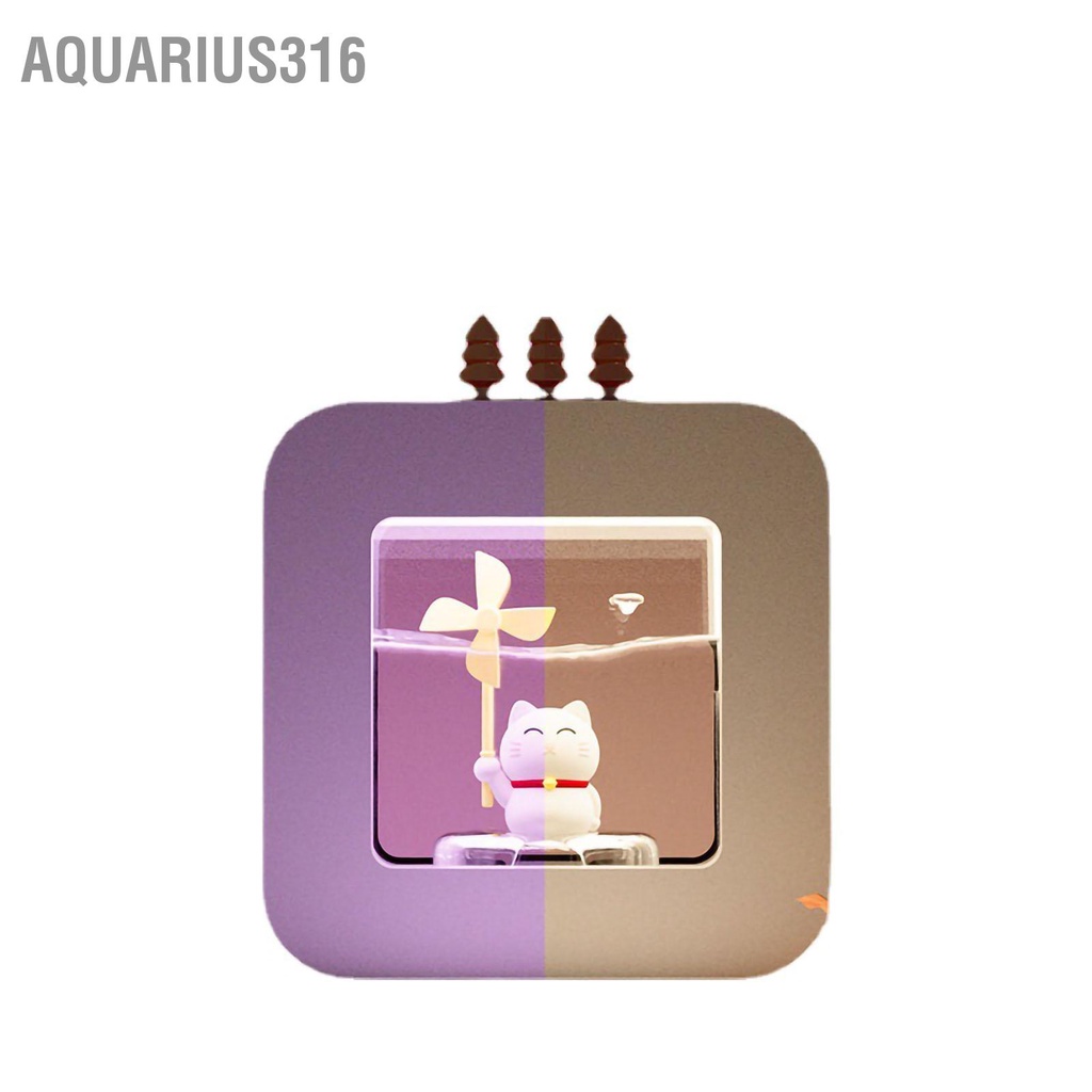 aquarius316-เครื่องทําความชื้น-น้ํามันหอมระเหย-รูปการ์ตูนน่ารัก-ไร้เสียง-สําหรับห้องนอน