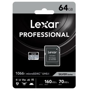ภาพหน้าปกสินค้าLexar 64GB Micro SDXC Professional 1066x (160MB/s) ที่เกี่ยวข้อง