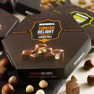 (พร้อมส่ง) Turkish delight chocolate coated Hazelnut - เตอร์กิชดีไลท์ชอคโกแลตไส้ถั่วฮาเซลนัท