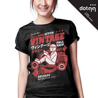 dotdotdot เสื้อยืดหญิง Concept Design ลาย Go Kart (Black)