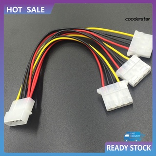 Dn-pj สายเคเบิลอะแดปเตอร์ขยาย 4-pin 1-to-3 Male to Female IDE Molex 20 ซม. สําหรับคอมพิวเตอร์ PC