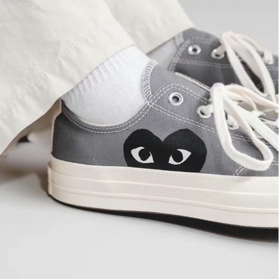 cdg-play-x-converse-chuck-taylor-all-star-1970s-rei-kawakubo-grey-black-ของแท้-100-แนะนำ