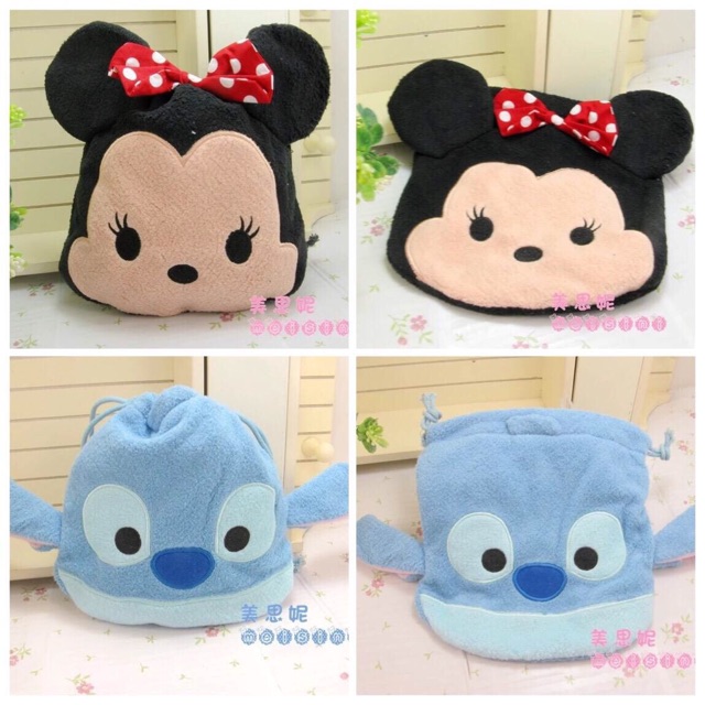 กระเป๋าหูรูด-tsum-tsum-ขนาด-17-cm-ราคาใบละ-170-บาทไม่รวมส่ง