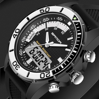 2018 Mens Watch Brand SANDA Sport Diving LED Display Wristwatch Fashion Casual Rubber Strap Watch Men Montre Homme Relo