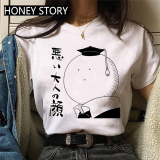 เสื้อยืดผ้าฝ้ายพิมพ์ลายคลาสสิก เสื้อยืดแขนสั้นลําลอง พิมพ์ลายการ์ตูนอนิเมะ Assassination สไตล์ญี่ปุ่น แฟชั่นฮาราจูกุ สํา