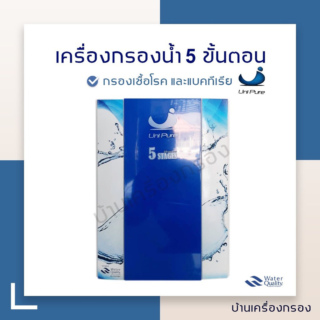 บ้านเครื่องกรอง-เครื่องกรองน้ำดื่ม-5-ขั้นตอน-uni-pure-อัลคาร์ไลน์-กรองเชื้อโรค-และเชื้อแบคทีเรีย