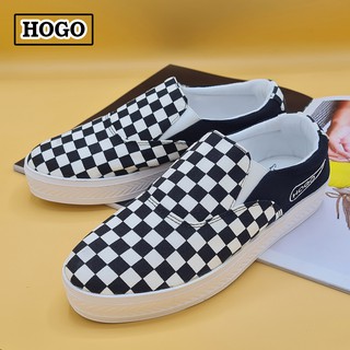 สินค้า Hogo สลิปออน รองเท้า Slip on รองเท้าผ้าใบแบบสวม รองเท้าสลิปออน รองเท้าผ้าใบ รองเท้าผ้าใบสลิปออน