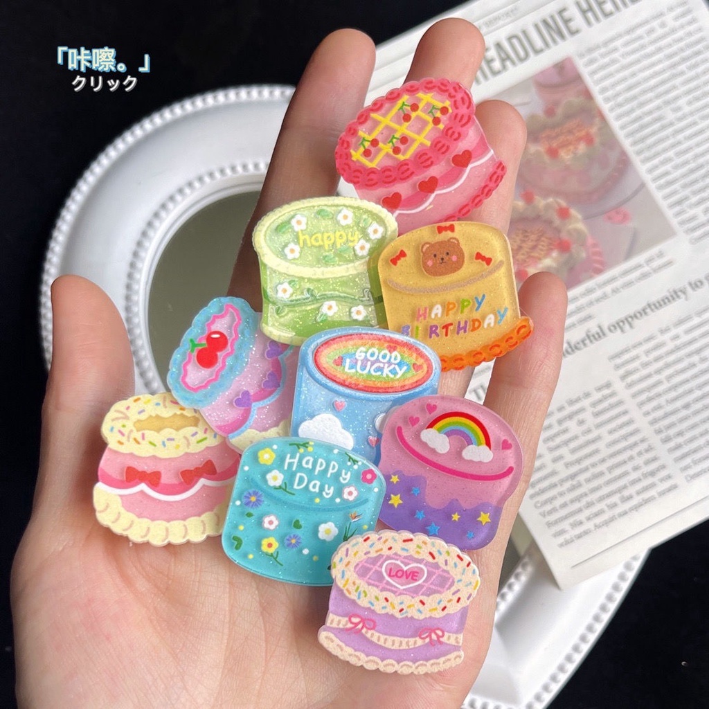 พร้อมส่ง-cute-little-cake-hair-clip-กิ๊บติดผม-กิ๊บหนีมผม-กิ๊บน่ารัก