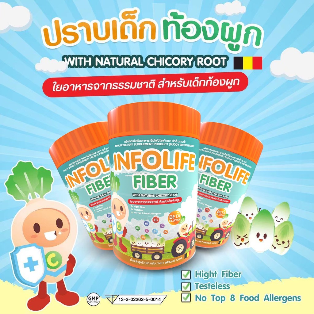 ภาพหน้าปกสินค้าส่งฟรี Infolife Fiber(อินโฟไลท์ ไฟเบอร์) ไฟเบอร์เด็ก แก้เด็กท้องผูก( 1 กระปุก มี 26 ซอง) จากร้าน welcalife บน Shopee