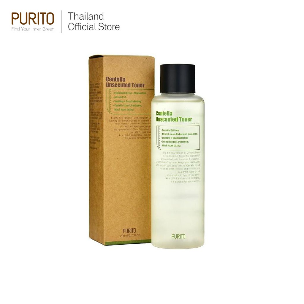 [Purito Thailand] PURITO Centella Unscented Toner 200ml. โทนเนอร์เหมาะ ...