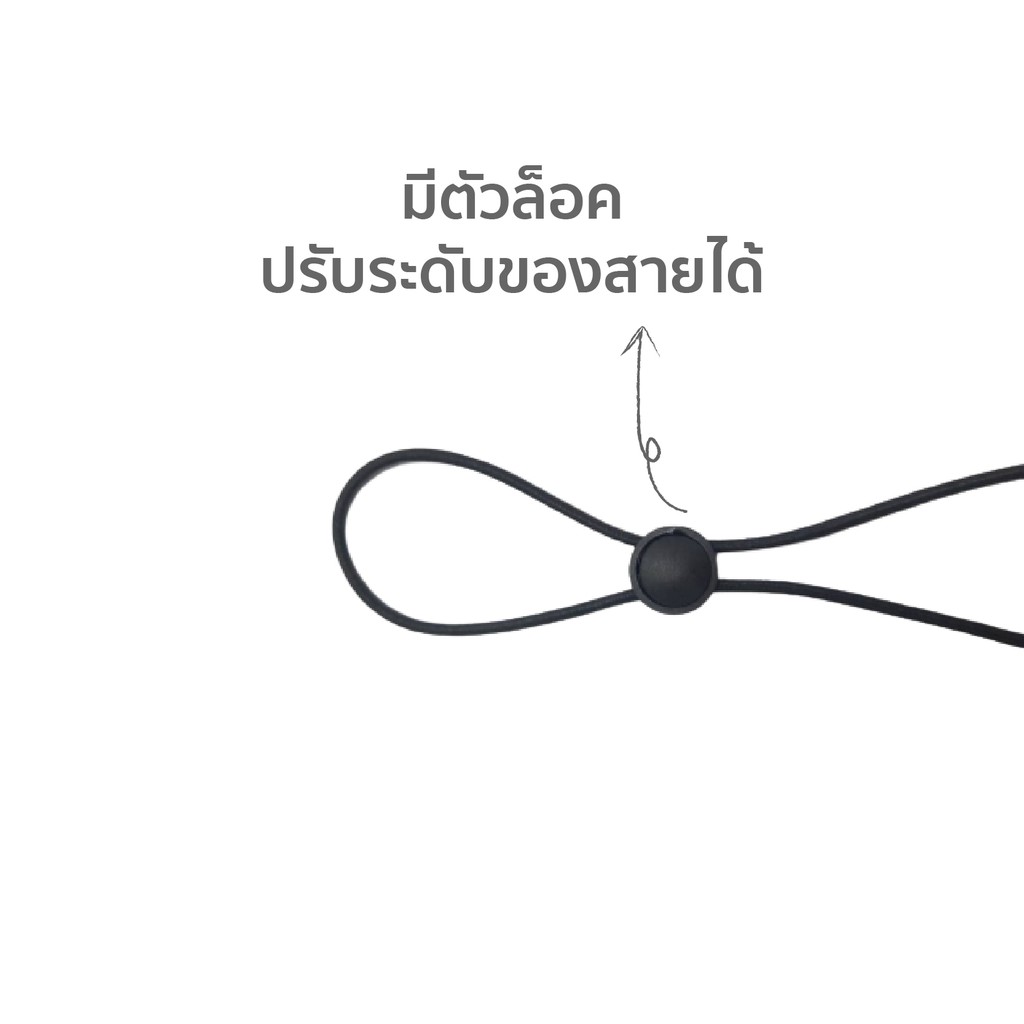 ภาพสินค้าสายคล้องหน้ากาก(แบบสายกลม) สายคล้องแมส สายห้อยหน้ากาก สายห้อยแมส สายแมส สายรัด สายสำหรับห้อยหน้ากาก จากร้าน fourkingkong บน Shopee ภาพที่ 4