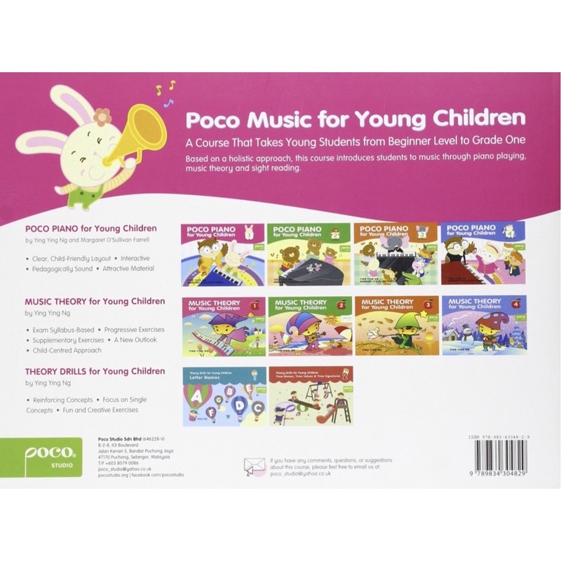 หนังสือภาษาอังกฤษ-poco-piano-for-young-children-bk-1-poco-studio-edition-bk-1