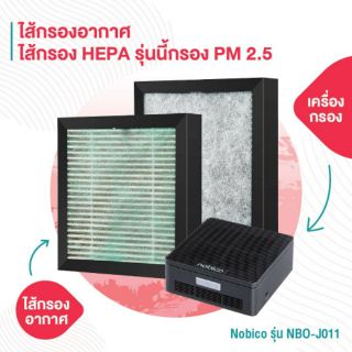 Nobico รุ่น NBO-J011 ไส้กรองอากาศภายในรถ / NBO-J011 Negative Ion Car Desktop Air Purifiers Air HEPA Filter (Refill)